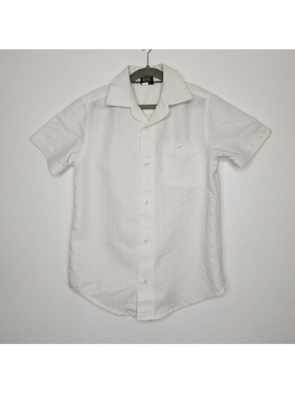 Vintage y2k Tony Hawk boys Youth Small Skate Button Shirt White Modal